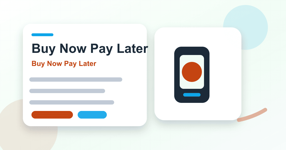 Buy Now Pay Later installment financing illustration Buy Now Pay Later installment financing illustration